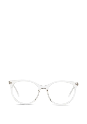 Saint Laurent Eyewear geometric-frame glasses - White