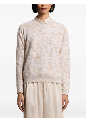 Peserico sequinned patterned sweater - Neutrals