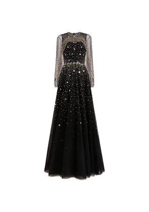 Jenny Packham beaded-embellished maxi dress - Black