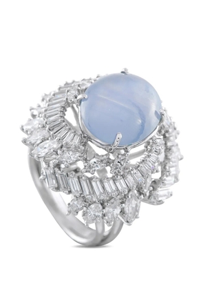 LB Exclusive diamond and sapphire ring - Silver