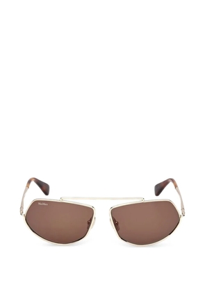 Max Mara geometric sunglasses - Gold