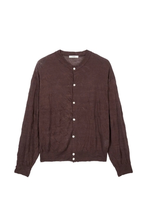 TOMBOY round-neck cardigan - Brown