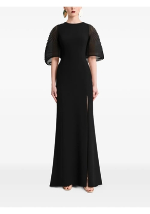 Gemy Maalouf back bow-detail maxi dress - Black