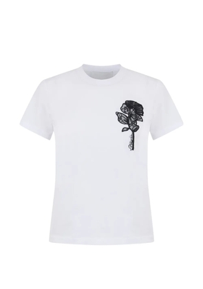 3.1 Phillip Lim flower embroidery T-shirt - White
