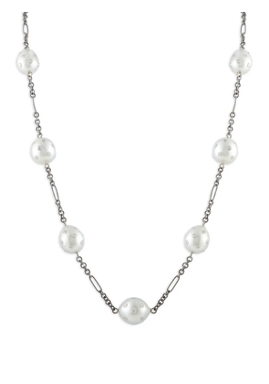 LB Exclusive diamond pearl necklace - Silver