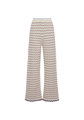 Cara Cara Hunter zigzag trousers - Neutrals