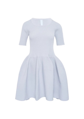 CFCL pleated short-sleeve mini dress - Grey