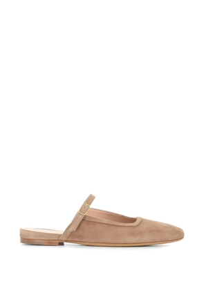 Tassinari strap suede mules - Neutrals