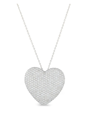 LB Exclusive Hear-pendant diamond necklace - Silver