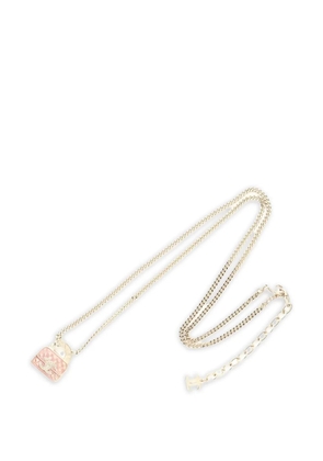 CHANEL Pre-Owned 1986-1998 Coco Mark bag-motif necklace - Gold