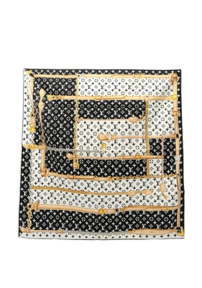 Louis Vuitton Pre-Owned 2021 monogram silk scarf - Black