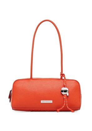 Karl Lagerfeld logo-plaque charm-pendant shoulder bag - Orange