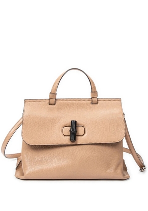 Gucci Pre-Owned Bamboo Daily two-way handbag - Neutrals