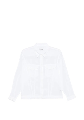 european culture pocket short shirt - White