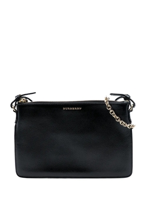 Burberry Pre-Owned 2000-2017 Grained Leather Peyton crossbody bag - Black
