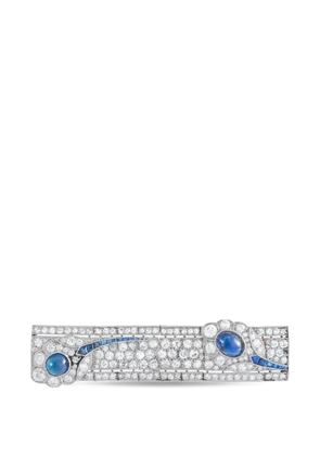 LB Exclusive diamond and sapphire brooch - Silver