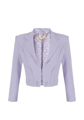 Elisabetta Franchi crop blazer - Purple