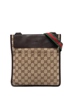 Gucci Pre-Owned 2000-2015 GG Canvas Web crossbody bag - Brown