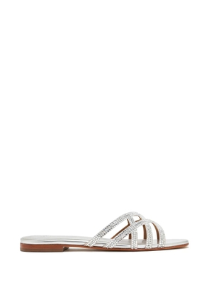 NICOLI Zuri crystal embellished sandals - Silver