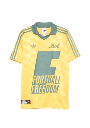 adidas Bob Marley Originals three-stripe T-shirt - Yellow