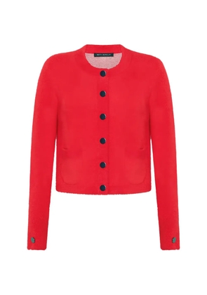 Betty Barclay button-up patch-pocket cardigan - Red