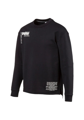 PUMA crew-neck long-sleeve sweatshirt - Black