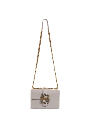 Just Cavalli snake-detail shoulder bag - Neutrals