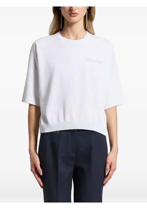 Peserico cotton pocket knitted T-shirt - White
