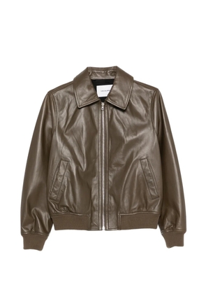 Yves Salomon zip-fastening jacket - Brown