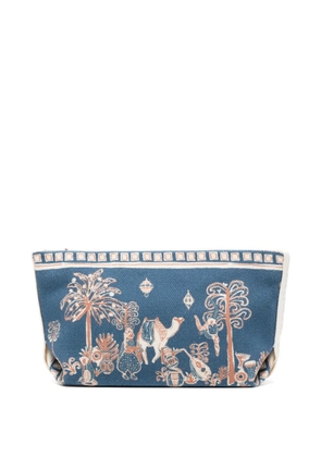 ALEMAIS printed clutch bag - Blue