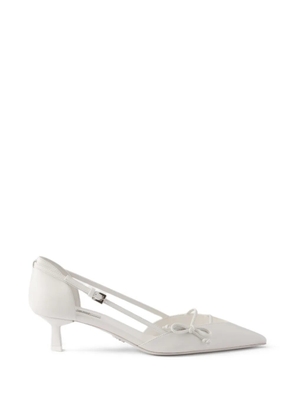 Prada leather pumps - White