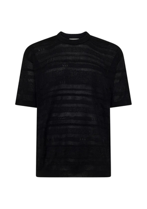 Laneus knitted T-shirt - Black