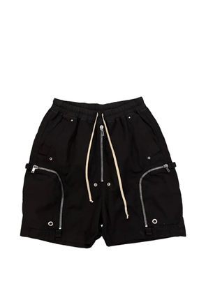 Rick Owens DRKSHDW Bauhaus zip-details drawstring shorts - Black