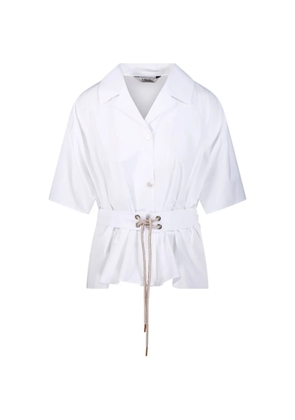 'S Max Mara Smmcarisma belted shirt - White