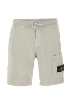 Stone Island drawstring-fastening cotton shorts - Neutrals