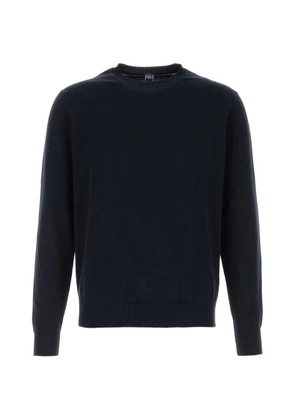 Fedeli round-neck sweater - Blue