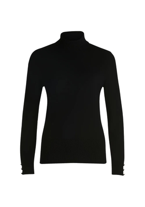 Betty Barclay button-cuff turtleneck top - Black