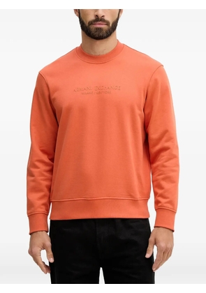 Armani Exchange logo-detail sweatshirt - Orange