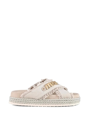 Mou canvas sandals - Neutrals