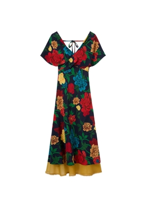 La DoubleJ floral A-line dress - Blue