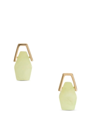 La DoubleJ geometric drop earrings - Gold