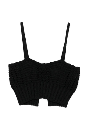 Forte Forte knitted bralette top - Black