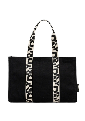 DKNY logo-strap tote bag - Black