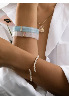 Sydney Evan aquamarine and diamond bracelet - Blue