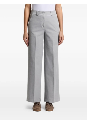 Peserico stonewash gabardine trousers - Grey