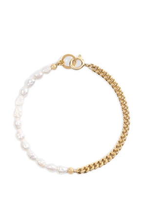 NORMA JEWELLERY Pheonix pearl chain bracelet - Gold