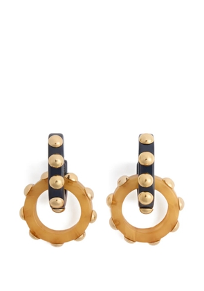 La DoubleJ studded hoop earrings - Gold