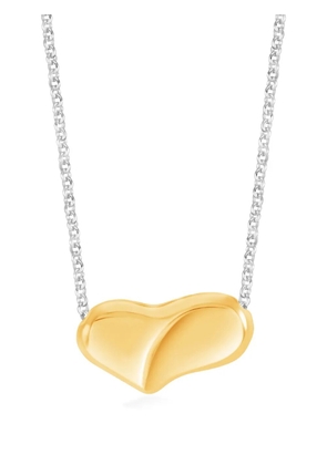 DOWER AND HALL medium Puff Heart pendant necklace - Silver