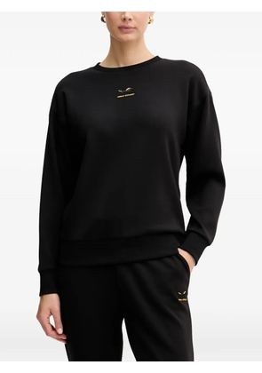 Armani Exchange logo-embroidery crew-neck sweatshirt - Black