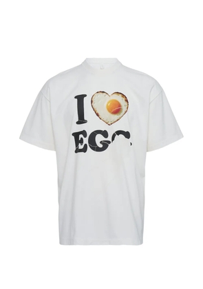 Doublet I Love Egg T-shirt - White